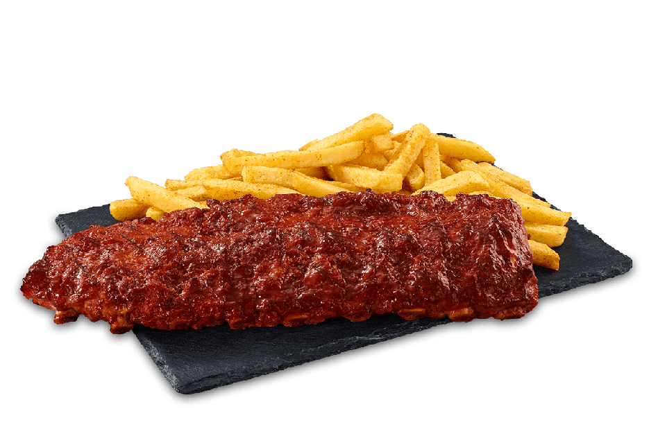 Flamed-Grilled Ribs & Chips