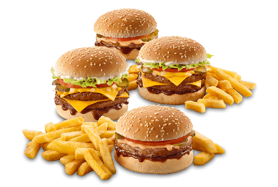 Sharing Burgers & Chips