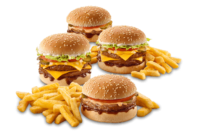 Sharing Burgers & Chips