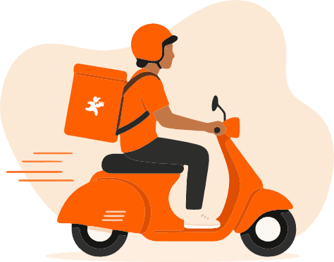 KasiDel delivery driver partner illustration