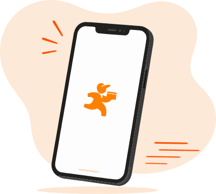 KasiDel mobile app illustration
