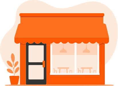 KasiDel restaurant merchant partner illustration